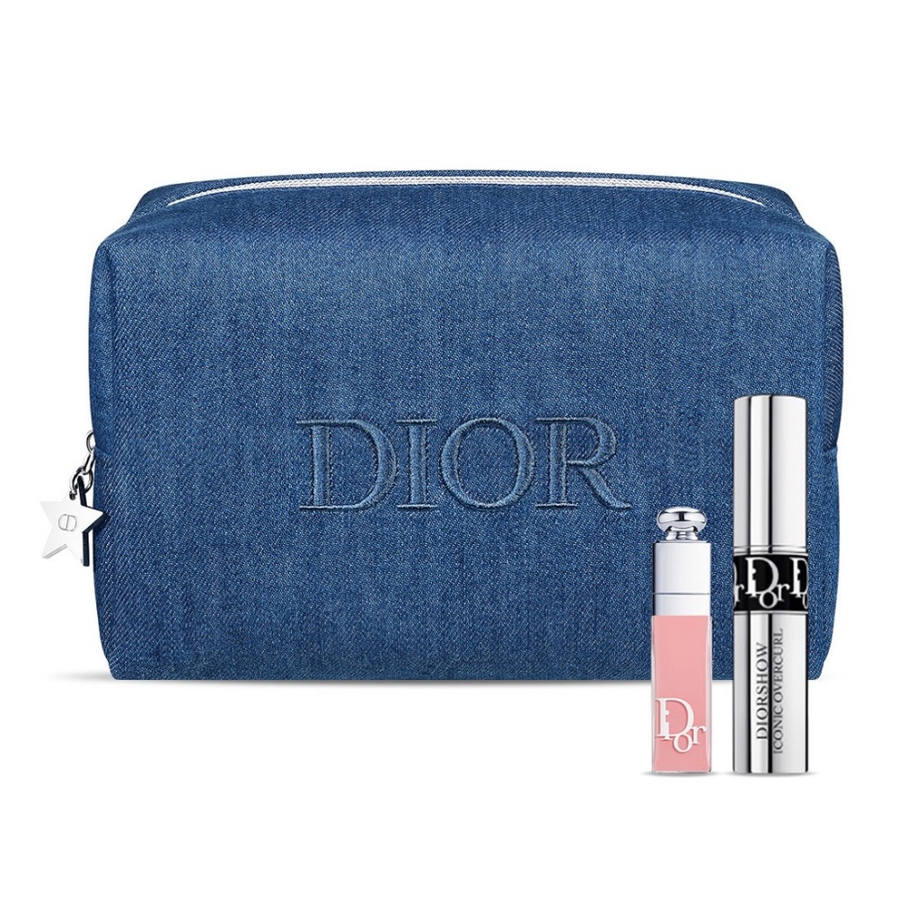 3PC Dior gift set (pouch + mascara+ lip gloss)